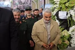 مراسم گرامیداشت شهید حججی با حضور سرلشکر جعفری و سرلشکر سلیمانی +عکس