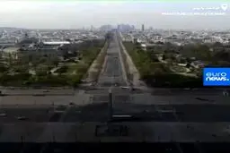 تصاویر پهپادی از پاریسِ گرفتار در قرنطینه