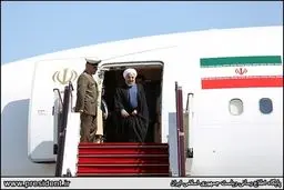 دکتر روحانی وارد باکو شد/تصاویر