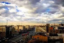 نمایی دیدنی از دل گرفته آسمان تهران/ عکس