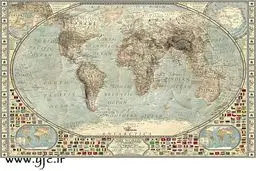 نقشه کره زمین در دوران عصر یخبندان/عکس