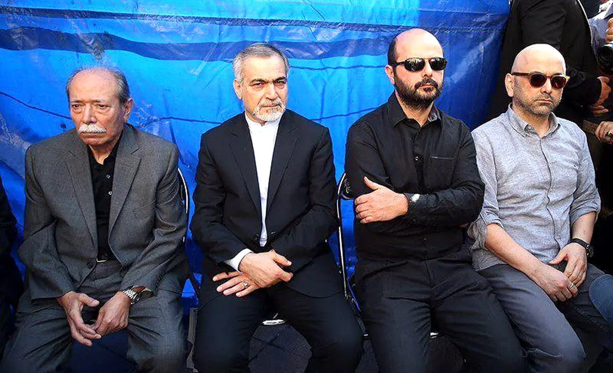 حضور برادر رئیس جمهور در تشییع جنازه رشیدی/عکس