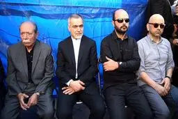 حضور برادر رئیس جمهور در تشییع جنازه رشیدی/عکس
