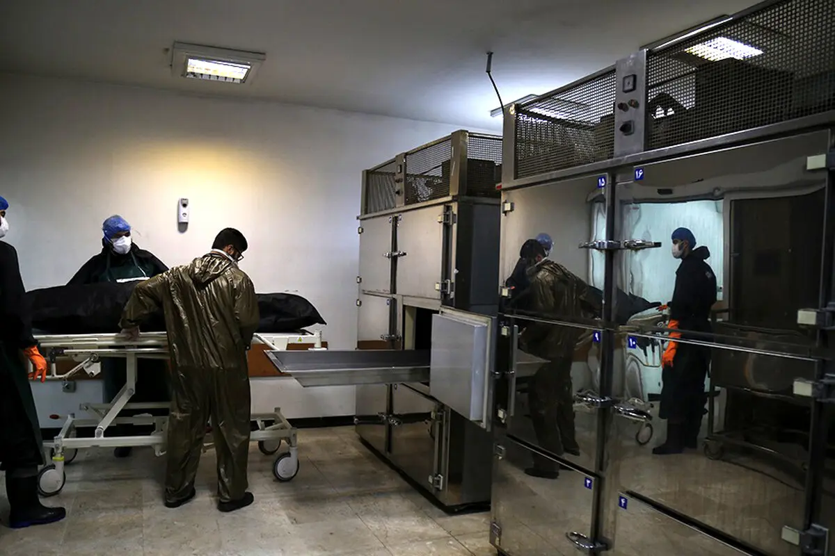 عکسی از سردخانه کرونایی ها