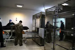 عکسی از سردخانه کرونایی ها