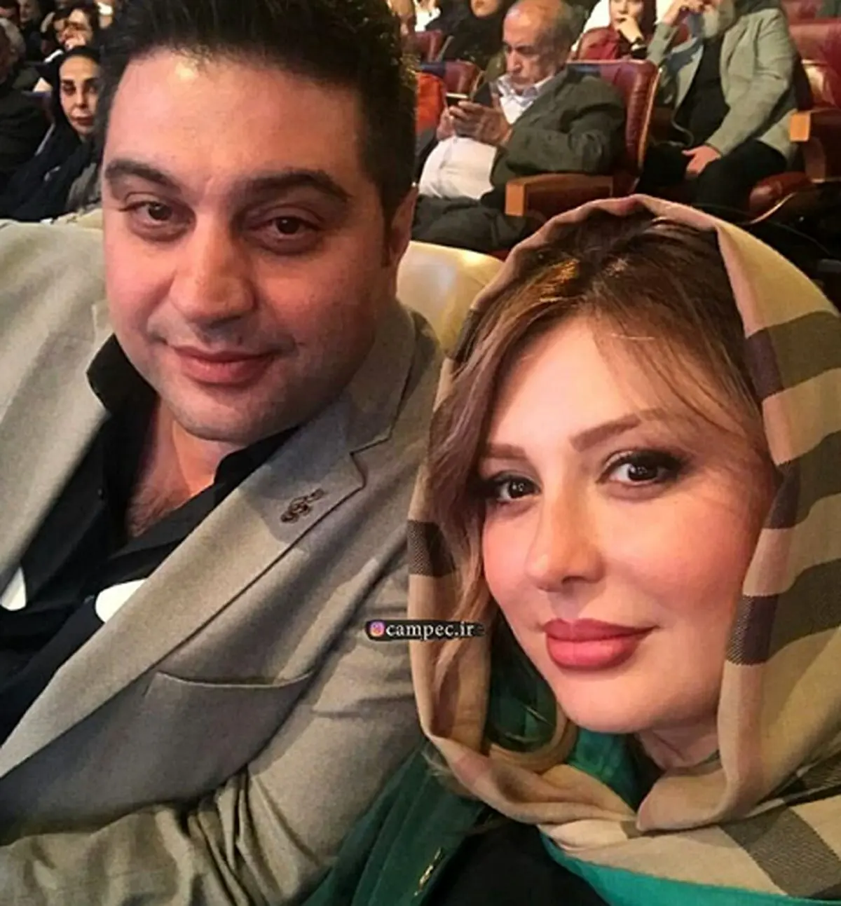 نیوشا ضیغمی و همسرش در جشن حافظ+عکس