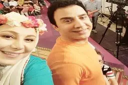 بهنوش بختیاری در کنار عمو پورنگ/عکس