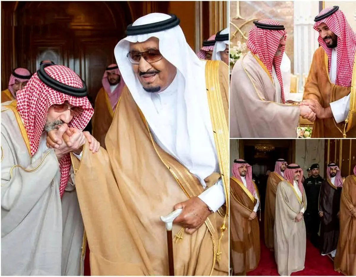 دست‌بوسی سلمان توسط شاهزاده بازداشتی / عکس