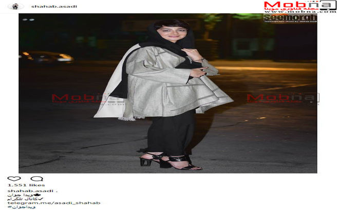 پوشش جالب ویدا جوان/ عکس