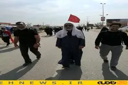 حجت الاسلام مصطفی پورمحمدی در پیاده‌روی اربعین/عکس