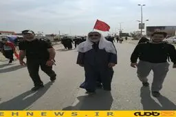 حجت الاسلام مصطفی پورمحمدی در پیاده‌روی اربعین/عکس