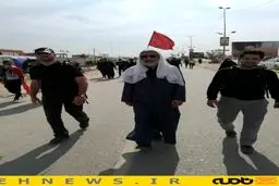 حجت الاسلام مصطفی پورمحمدی در پیاده‌روی اربعین/عکس