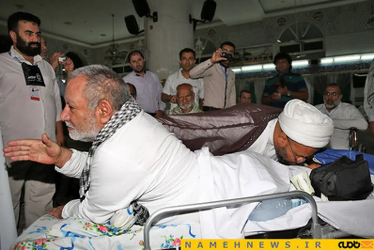 تصاویری از حضور جانبازان در جمع شیعیان مدینه