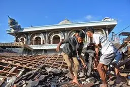 تصاویری از ویرانی زلزله وحشتناک اندونزی