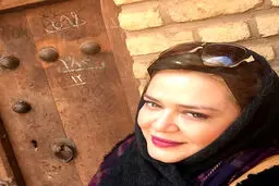تصویر دیدنی از خانم بازیگر در ابیانه!