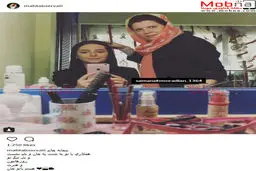 سلفی مهتاب ثروتی در اتاق گریم/ عکس