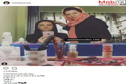 سلفی مهتاب ثروتی در اتاق گریم/ عکس