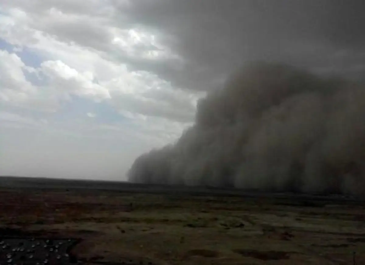 طوفان شن در فرودگاه امام خمینی/عکس