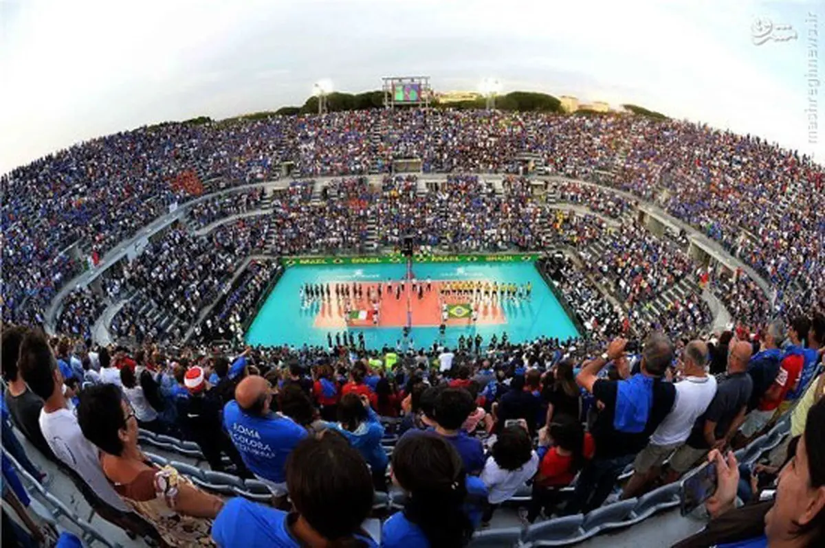 تماشای والیبال به سبکی دیگر + عکس