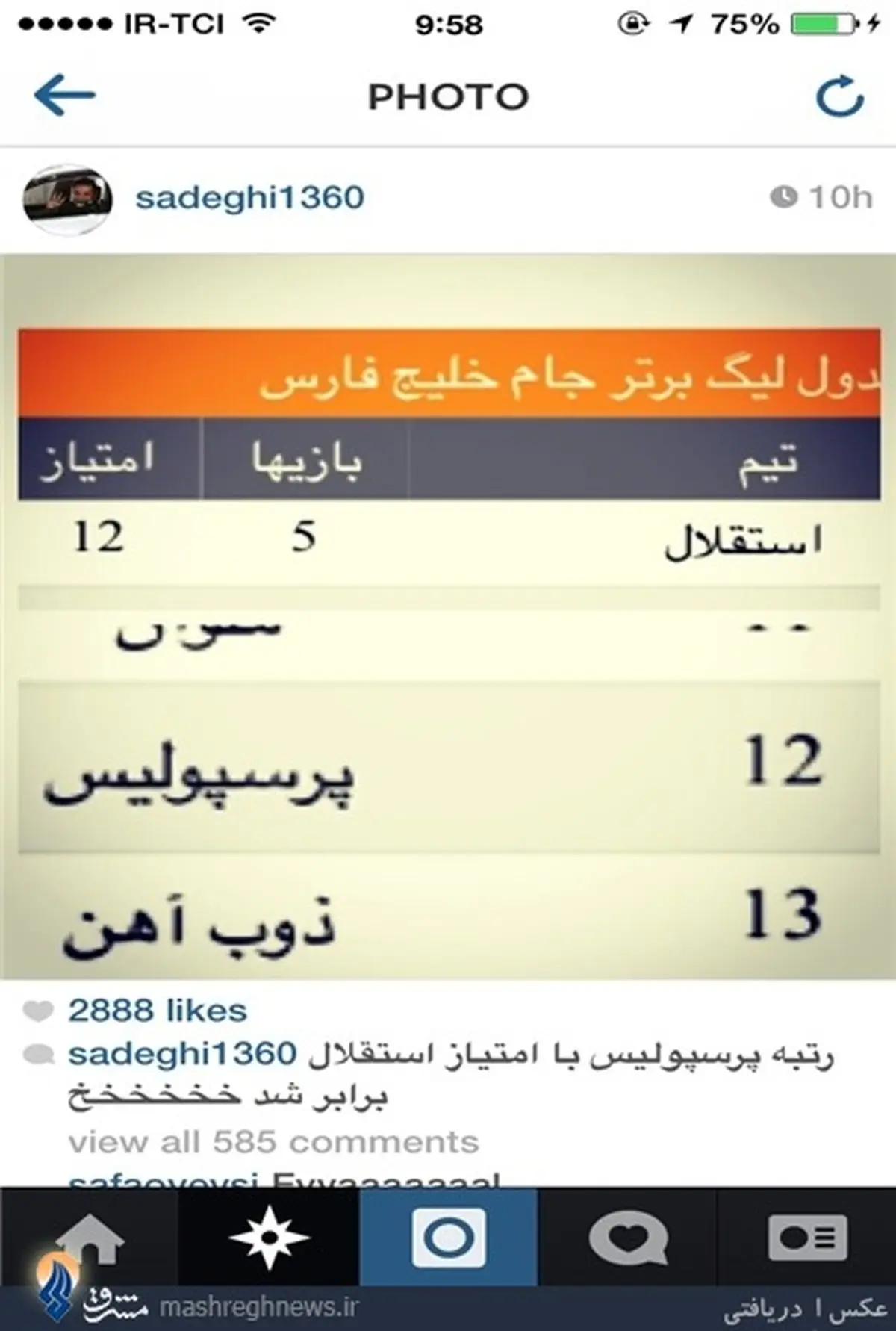 عکس/کُری مدافع استقلال‌ برای پرسپولیس