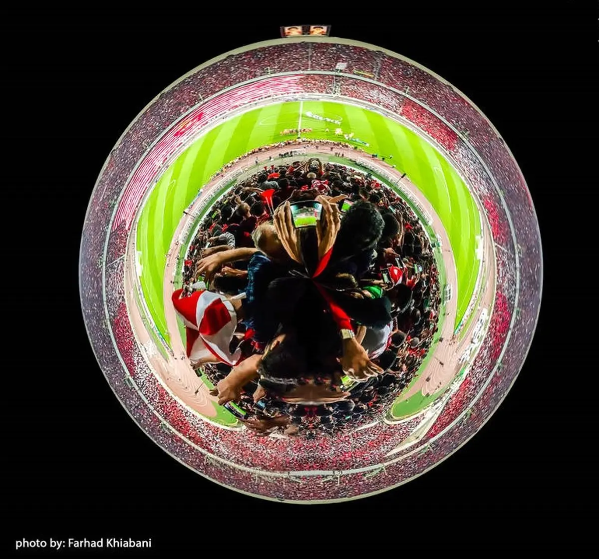 تصویر زیبا و متفاوت از بازی پرسپولیس_السد