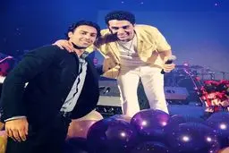 عکس/فرهاد مجیدی در کنسرت خواننده محبوب