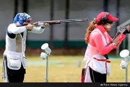 تصاویری از حضور بانوان در رقابت‌های تراپ بازی‌های آسیایی