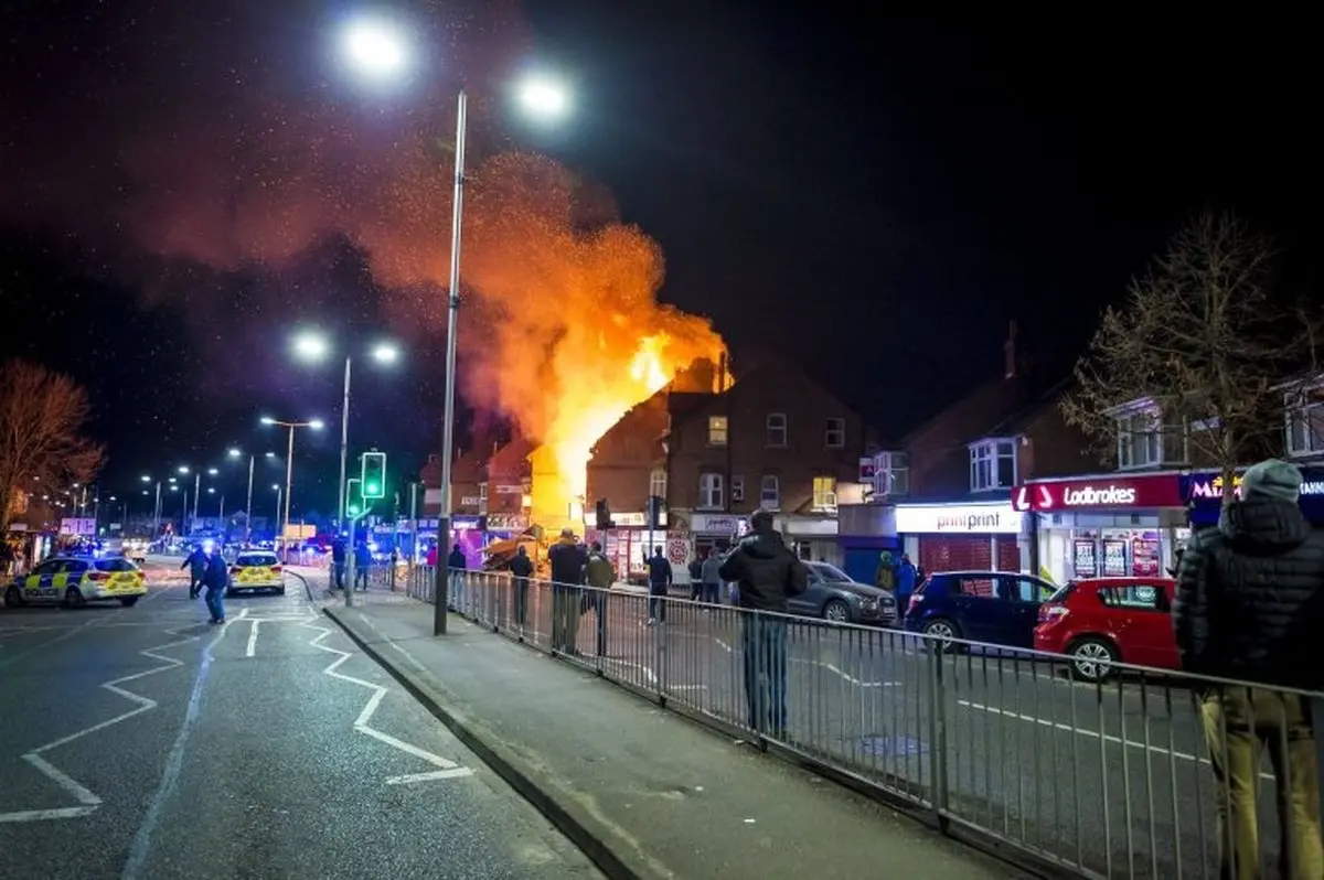 تصاویری از انفجار مرگبار یک ساختمان در شهر لستر انگلیس