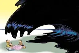 سفره در انتظار نفت! /کاریکاتور