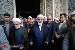 رئیس دفتر رهبر انقلاب در مراسم تشییع آیت الله باریک بین/عکس