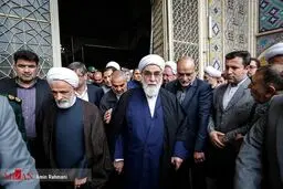 رئیس دفتر رهبر انقلاب در مراسم تشییع آیت الله باریک بین/عکس