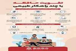 روش های طبیعی برای تقویت حافظه + اینفوگرافی