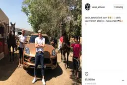 خودرو و اسب های لاکچری سردار آزمون/عکس