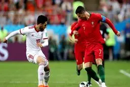 پیروزی پرتغال برابر ایران در پایان نیمه نخست/ اسپانیا فعلا حریف مراکش نشده است