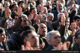 نماز باران در حرم مطهر شاهچراغ(ع)/عکس