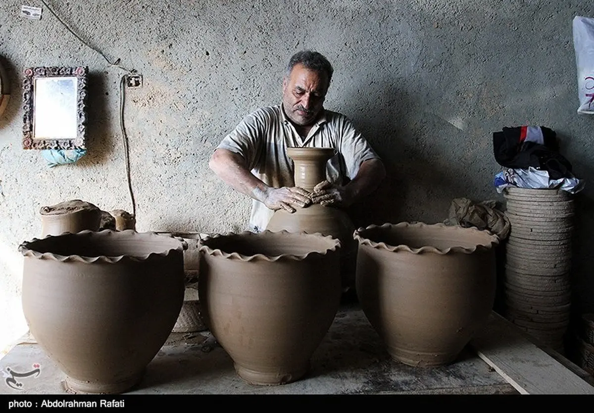 تصاویری از تولید سفال در همدان
