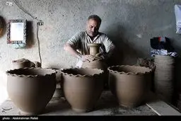 تصاویری از تولید سفال در همدان