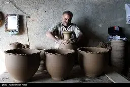 تصاویری از تولید سفال در همدان