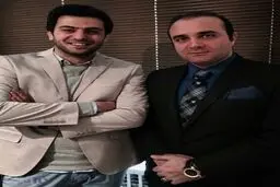 علی ضیا درکنار خواننده‌ سریال «شهرزاد»/عکس