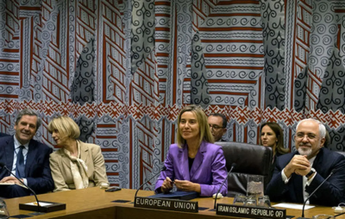 نشست ظریف و وزرای‌خارجه 5+1/ تصاویر