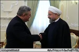 دیدار روحانی با رییس مجلس گرجستان به روایت تصویر