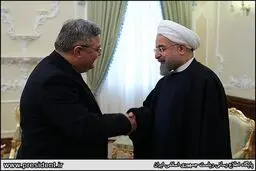 دیدار روحانی با رییس مجلس گرجستان به روایت تصویر