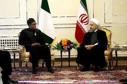 دیدار رییس جمهور نیجریه با روحانی/تصاویر