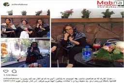 تصاویری از زهره فکور به همراه دوستانش در یک باشگاه ورزشی/عکس
