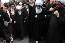 پیاده روی دو مرجع تقلید در سالروز شهادت ام‌ابیها + عکس