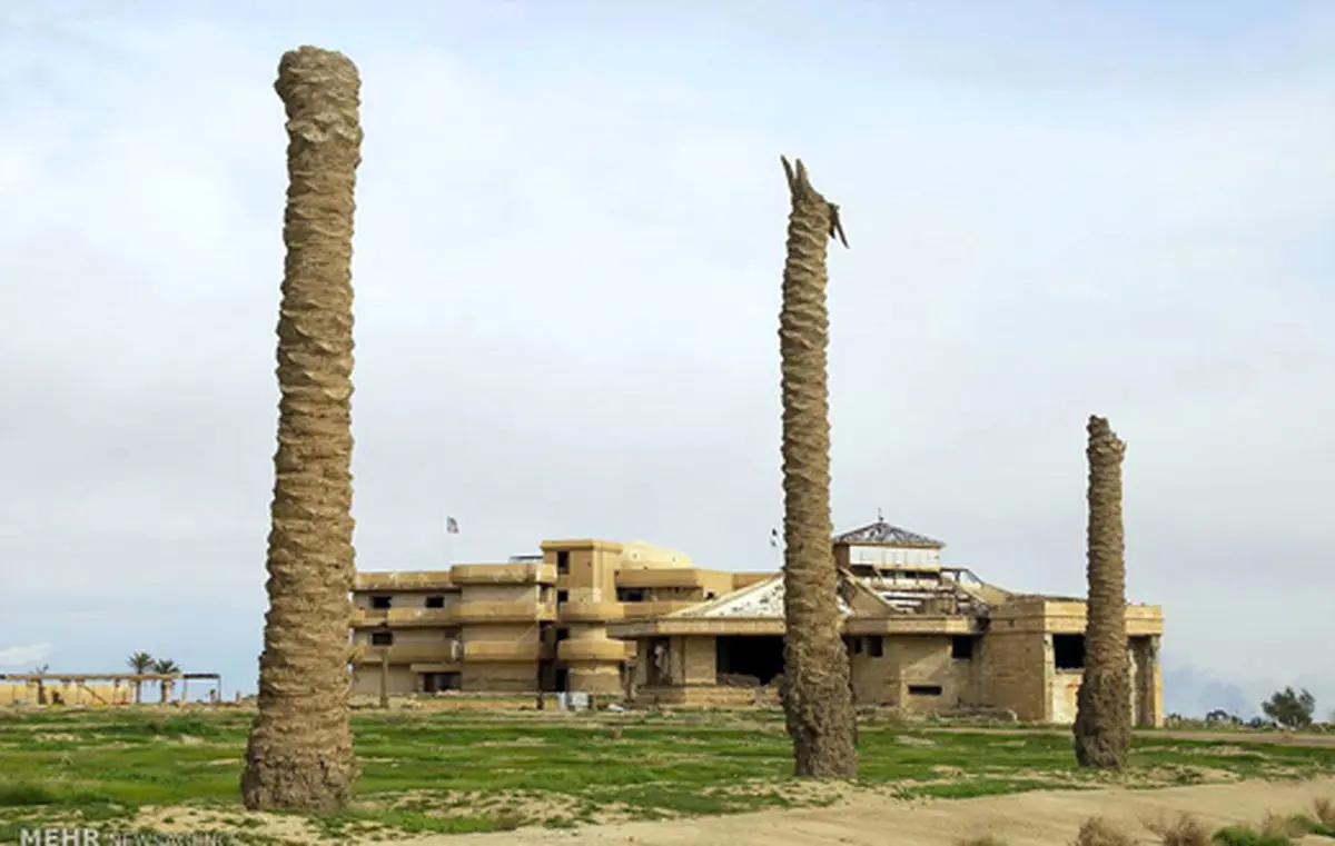 بقایای کاخ همسر صدام در شمال عراق+تصاویر