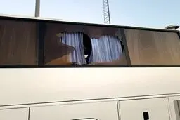 حمله به اتوبوس بازیکنان استقلال خوزستان