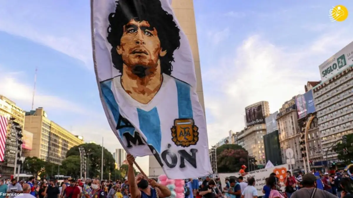 تظاهرات برای روشن شدن ابهامات پرونده مرگ مارادونا+عکس‌ها