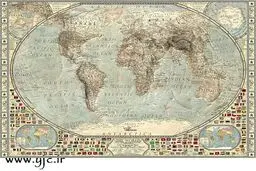 نقشه کره زمین در دوران عصر یخبندان/عکس