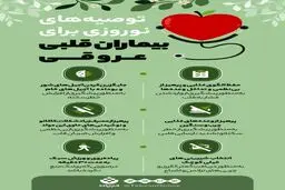 توصیه‌های نوروزی برای بیماران قلبی عروقی + اینفوگرافی